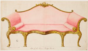 Divano per Sir Lawrence Dundas da Robert Adam
