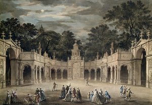 Le illuminazioni a Buckingham House per il compleanno di Re Giorgio III, 4 giugno 1783 da Robert Adam