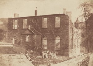 La cappella di Lady Glenorchy durante la demolizione, sul sito della stazione di Waverley, 1846 circa. 1846 (foto)