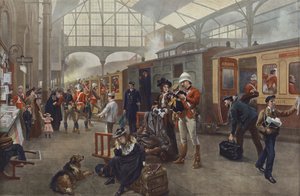 Addio! Soldati che partono per la guerra da Robert Alexander Hillingford