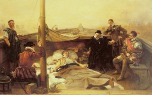 Gli ultimi giorni di Sir Philip Sidney (1554-86), 1882 da Robert Alexander Hillingford
