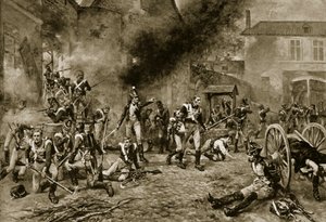 La difesa di Hougoumont, 18 giugno 1815 da Robert Alexander Hillingford