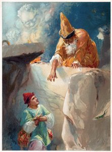 Aladino e il Mago, illustrazione da 