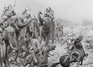 Babar introduce i Cannoni da Campo a Panipat