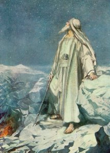 Contando le stelle (litografia a colori) da Robert Ambrose Dudley