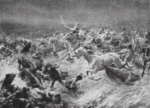 Sconfitta degli Unni Bianchi da parte di Anushirwan nel 560 d.C. da Robert Ambrose Dudley