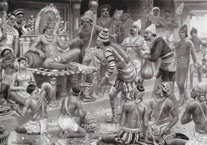 Pulikesin II, il Chalukhya, riceve inviati dalla Persia da Robert Ambrose Dudley