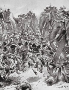 La sconfitta degli Eftaliti, o Unni Bianchi, 528 d.C. da Robert Ambrose Dudley