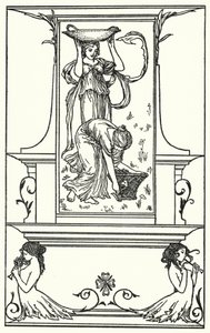 Illustrazione per Poesie di John Keats (litografia) da Robert Anning Bell