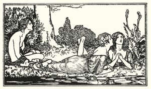 Illustrazione per Poems di John Keats: Endymion da Robert Anning Bell