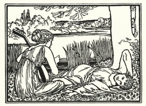 Illustrazione per Poems di John Keats: Endymion da Robert Anning Bell