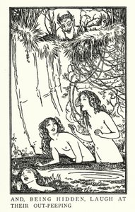 Illustrazione per Poesie di John Keats: Endimione (litografia) da Robert Anning Bell