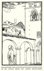 Illustrazione per Poems di John Keats: Isabella o Il vaso di basilico da Robert Anning Bell