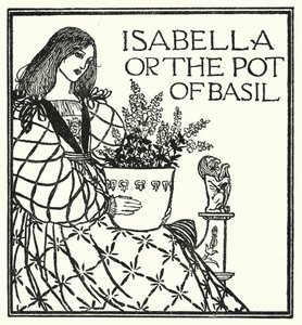Illustrazione per Poesie di John Keats: Isabella o Il Vaso di Basilico (litografia)