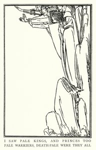 Illustrazione per Poesie di John Keats: La Belle Dame Sans Merci da Robert Anning Bell