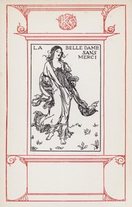 Illustrazione per Poems di John Keats: La Belle Dame Sans Merci da Robert Anning Bell