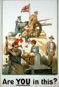 Manifesto britannico della Prima Guerra Mondiale da Robert Baden Powell