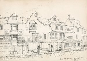Fenchurch Street, Londra, 1817 da Robert Blemell Schnebbelie