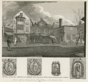 Il lodge o casa del giardino di Sir Paul Pindar da Robert Blemell Schnebbelie
