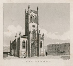 Chiesa di San Marco, Clerkenwell da Robert Blemell Schnebbelie