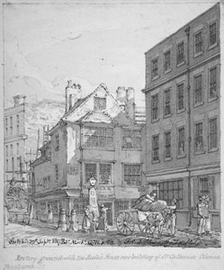Rettorato di Santa Caterina Coleman, Fenchurch Street, Città di Londra, 1817 da Robert Blemmell Schnebbelie