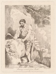 Ritirata dei feriti dalla battaglia da Robert Blyth, after John Hamilton Mortimer