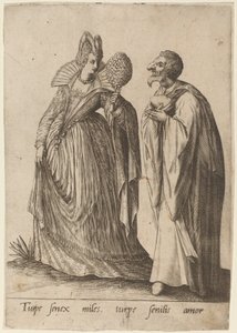 Turpe senex miles... da Robert Boissard after Jean Jacques Boissard