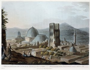 Gerusalemme con la Chiesa del Santo Sepolcro - in "I luoghi santi", secondo i disegni originali di R. Bowyer da Robert Bowyer