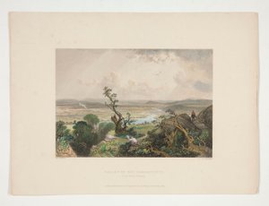 Valle del Connecticut (da Mount Holyoke), illustrazione per Nathaniel Parker Willis