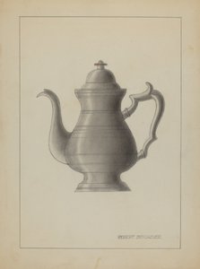 Caffettiera di peltro da Robert Brigadier