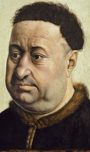 Ritratto di un uomo Robert de Masmines da Robert Campin