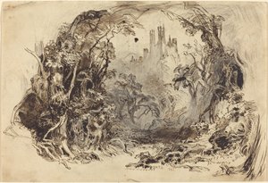 Castello su una Collina (Set per "La Bella Addormentata e la Bestia"?) da Robert Caney