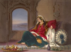 Signora di rango di Kandahar, impegnata a fumare da Robert Carrick