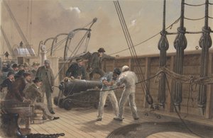Giunzione del cavo dopo il primo incidente a bordo del Great Eastern da Robert Charles Dudley