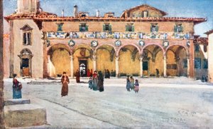 Hospital "del Ceppo," Pistoia (colour litho)
