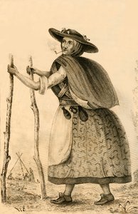Jenny Darney, un personaggio notevole in Cumberland, 1821 da Robert Cooper