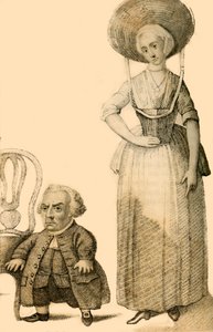 Wybrand Lolkes, il nano olandese, 1821 da Robert Cooper