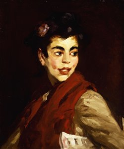 Ragazza delle notizie - Madrid, 1908 da Robert Cozad Henri
