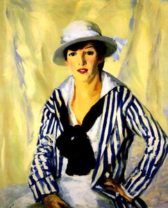 Viv in strisce blu, 1914