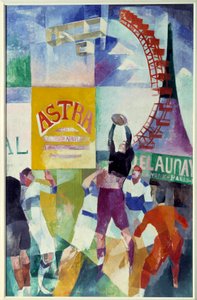 La squadra di Cardiff da Robert Delaunay