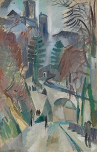 Paesaggio di Laon, 1912 da Robert Delaunay