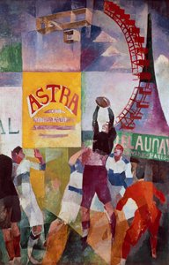 La squadra di Cardiff da Robert Delaunay