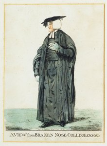 Veduta dal Brazen Nose College, Oxford da Robert Dighton