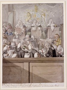 Tempo di Termine - o gli Avvocati tutti vivi nella Westminster Hall da Robert Dighton