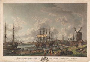 Alla Maestà del Re questa vista del fiume e delle navi a Limehouse