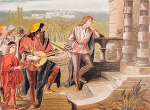 Illustrazione per I due gentiluomini di Verona di William Shakespeare da Robert Dudley
