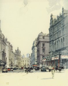 Glasgow: Gordon Street e stazione centrale (litografia a colori)