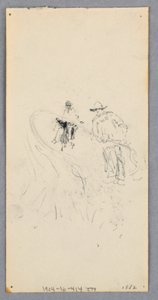 Disegno, Parete esterna: Baia, balcone e cornicione (recto); due figure e linee non identificate (verso), 1882 da Robert Frederick Blum