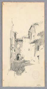 Disegno, scena di strada, 1882 da Robert Frederick Blum