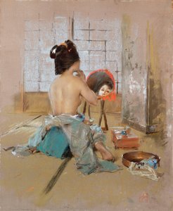Geisha alla sua toilette